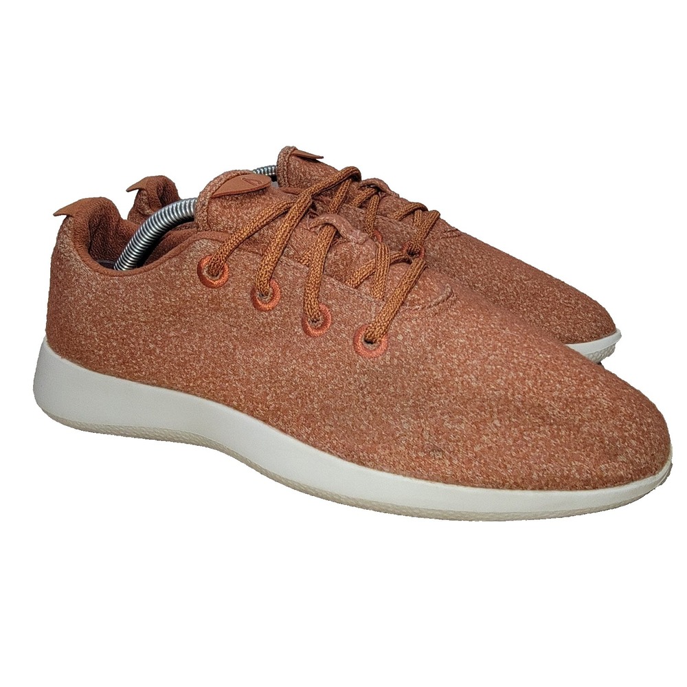 Allbirds Wool Runners Orange Casual Shoes Athletic Sneakers 0271 NV1 Mens Size 9